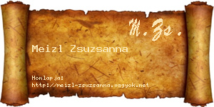 Meizl Zsuzsanna névjegykártya